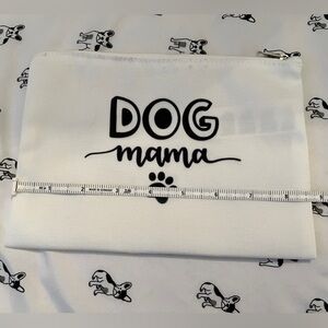 Dog Mama canvas pouch